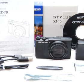 ★美品 OLYMPUS デジタルカメラ STYLUS XZ-10 1200万画素 裏面照射型CMOS F1.8-2.7レンズ ブラック XZ-10 BLK★