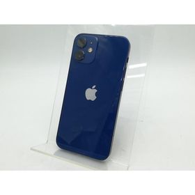 【中古】Apple SoftBank 【SIMロック解除済み】 iPhone 12 mini 128GB ブルー MGDP3J/A【柏】保証期間１週間【ランクC】