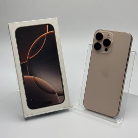 【箱付き中古C】iPhone 16 Pro Max 256GB デザートチタニウム バッテリー【100%】 SIMフリー 白ロム
