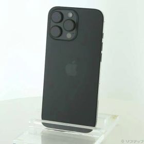 ソフマップ 〔中古品〕 iPhone16 Pro Max 512GB ブラックチタニウム MYWL3J／A SIMフリー【344】