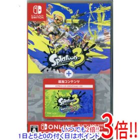 【1日と5.0のつく日、18日はポイント3倍！】【中古】スプラトゥーン3 + エキスパンション Nintendo Switch カバーいたみ