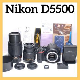ニコン(Nikon)の✨スポーツ観戦におすすめ✨Nikon D5500✨ ダブルレンズ✨高画質✨(デジタル一眼)