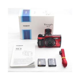 OLYMPUS デジタルカメラ Tough TG-5 レッド 1200万画素CMOS F2.0 15m 防水 100kgf耐荷重 GPS+電子コンパス&amp;内蔵Wi-Fi TG-5 RED