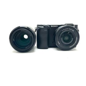 【全額返金保証】【最速発送】Sony デジタル一眼 α6400 ILCE-6400Y ダブルズームレンズキット ブラック 美品 動作確認済