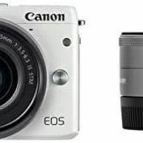 【中古】 Canon ミラーレス一眼カメラ EOS M3 ダブルレンズキット(ホワイト) EF-M15-45mm F3.5-6.3 IS STM EF-M22mm F2 STM 付属 EOSM3WH-WLK2 当店保証30日間 人気 ミラーレス 一眼レ