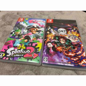鬼滅の刃 ヒノカミ血風譚&スプラトゥーン2ソフトカード2個セット(家庭用ゲームソフト)
