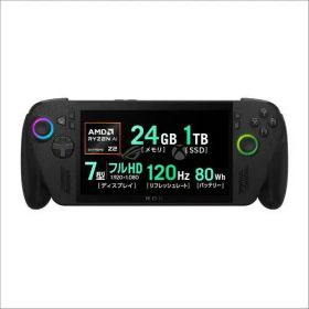 RC73XA-Z2E24G1T エイスース ASUS ポータブルゲーム機 ROG Xbox Ally X/7型/Ryzen AI Z2 Extreme/メモリ 24GB/SSD 1TB/Windows 11 Home/ブラック