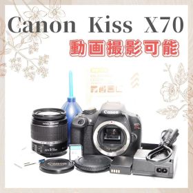 ☘️極美品☘️Canon Kiss X70 一眼レフ 旅行写真撮りたい方向け