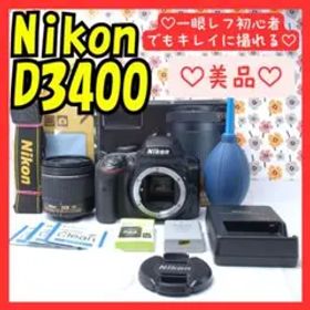 ❤Nikon D3400❤Bluetoothでシェア！❤写真を趣味に！❤美品❤