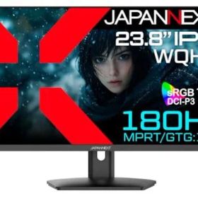 JAPANNEXT23.8インチIPSパネル180HzWQHD(2560x1440)解像度ゲーミングモニターJN-IPS238G180QHDMIDPHDR1ms(GTG/MPRT)sRGB100%PS5120Hz【2年保証】