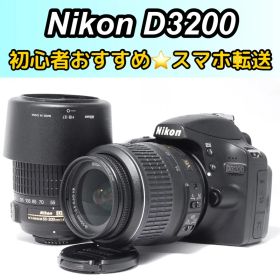 初心者おすすめ Nikon D3200 ダブルズーム スマホ転送OK 元箱付き