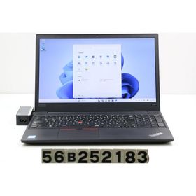 ノートパソコン Lenovo ThinkPad E580 Core i5 8250U 1.6GHz/8GB/256GB(SSD)/15.6W/FHD(1920x1080)/Win11 画面キズあり
