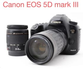 高画質/Canon EOS 5D MarkIII 標準&望遠ダブルレンズセット