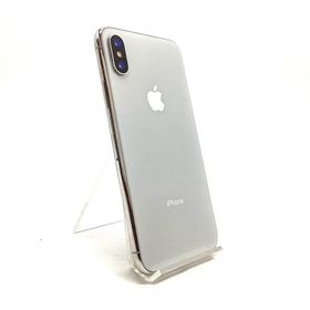 【全額返金保証】【最速発送】Apple iPhone iPhone X 64GB シルバー docomo 動作確認済(スマートフォン本体)