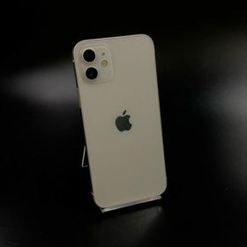 【全額返金保証】【最速発送】 iPhone 12 128GB ホワイト Softbank SIMフリー 白ロム 動作確認済 76%