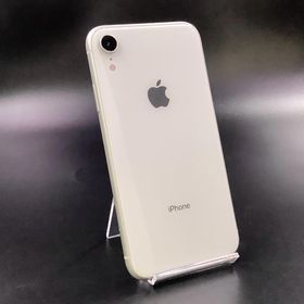 【全額返金保証】【最速発送】 iPhone XR 128GB ホワイト mineo SIMフリー 白ロム 美品 動作確認済 87%