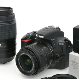 【中古】【お買い得品】ニコン D5500 ダブルズームキット CA01-M4201-3U4A-ψ ニコン Fマウント Nikon 一眼レフ APS-C レンズキット