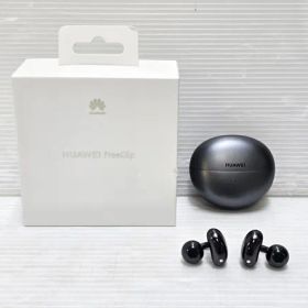 【中古品】 HUAWEI ファーウェイ FreeClip ワイヤレス イヤホン 耳を塞がない ブラック オープンイヤー T0017 Bluetooth ○YR-19568○