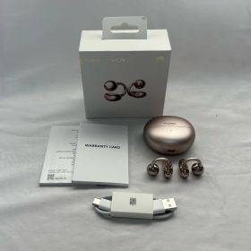 ◆ ファーウェイ HUAWEI ワイヤレスイヤホン FreeClip ローズゴールド オープンイヤー イヤーカフ型 36時間再生 720-3482