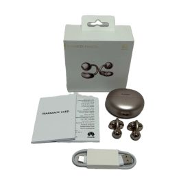 ◆ ファーウェイ HUAWEI ワイヤレスイヤホン FreeClip ローズゴールド オープンイヤー イヤーカフ型 36時間再生 720-3481