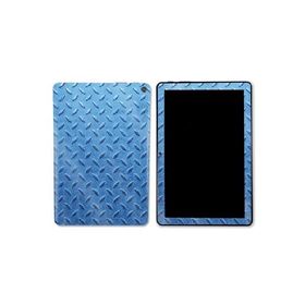 MightySkins Glossy Glitter Skin Compatible with Kindle Fire HD 10 (2023) - Blue Gridiron | Protective, Durable High-Gloss Glitter Finish |_並行輸入