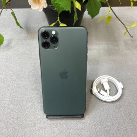 バッテリー100% iPhone11 ProMax 64GB ミッドナイトグリーン SIMフリー