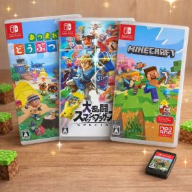 Switch 人気ソフト3本セット 美品 マイクラ スマブラ あつ森 ケース完備