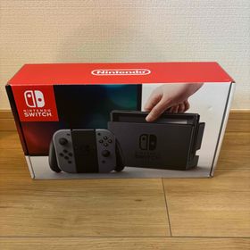ニンテンドースイッチ(Nintendo Switch)の【美品】【完備】Nintendo Switch 本体 グレー(家庭用ゲーム機本体)