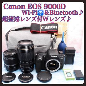 キヤノン(Canon)の☆キャノン EOS 9000D☆豪華Wレンズ☆Wi-Fi☆一眼レフカメラ(デジタル一眼)