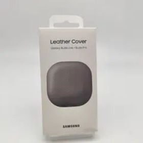 純正Galaxy Buds Live / Buds Pro レザーケース グレー