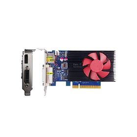 Epic ITサービス - Geforce GT 730 2GB GDDR3 DP/DVI付き ハーフブラケットとフルブラケットの両方付き コンピューターにフィット DPからDPに直接接続して4Kをサ