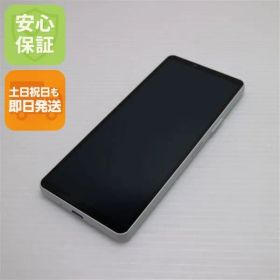 美品 SO-52D Xperia 10 V ホワイト DoCoMo スマホ SONY 即日発送 土日祝発送OK 07000
