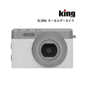 【送料無料】キング キーチェーンカメラ KLIKKA-WH ホワイト レトロ型のミニトイカメラ