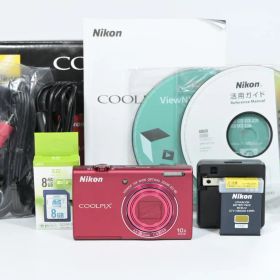 【美品】 ニコン Nikon COOLPIX S6200 ブリリアントレッド