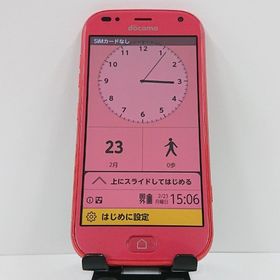 らくらくスマートフォン F-42A ドコモ ピンク c17497