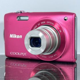 ニコン(Nikon)の◯【美品】Nikon COOLPIX S3300 ピンク (コンパクトデジタルカメラ)