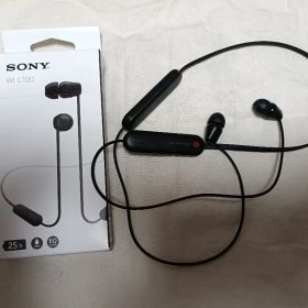 SONY イヤホン WI-C100 Bブラック ワイヤレスイヤホン