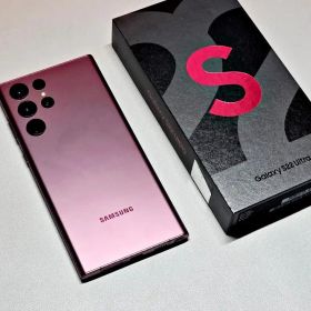 Samsung Galaxy S22 Ultra バーガンディレッド 256GB