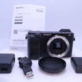 【極美品】SONY α6400 ボディ ブラック ILCE-6400 APS-C ミラーレス一眼カメラ