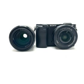 【全額返金保証】【最速発送】Sony デジタル一眼 α6400 ILCE-6400Y ダブルズームレンズキット ブラック 美品 動作確認済