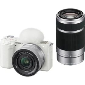 ソニー(SONY) VLOGCAM ZV-E10XW ホワイト ダブルズームレンズキット ミラーレス一眼デジタルカメラ