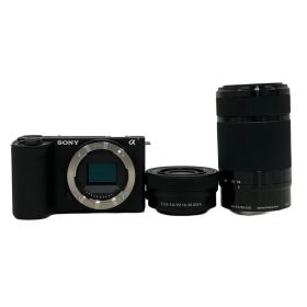 SONY VLOGCAM ZV-E10 II ダブルズームレンズキット SEL55210 SELP16502 ミラーレス 一眼レフ ソニー カメラ 美品 M10932598