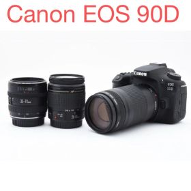 デジタル一眼レフカメラCanon EOS 90Dトリプルレンズセット