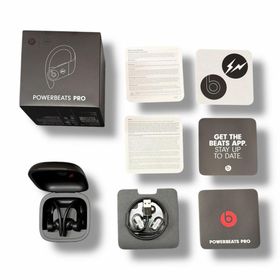 参考上代24800円 FRAGMENT DESIGN × Beats by Dr. Dre POWERBEATS PRO パワービーツプロ イヤホン フラグメントデザイン × ビーツバイドクタードレ ブラック O/S （9705M）(ヘッドフォン/イヤフォン)