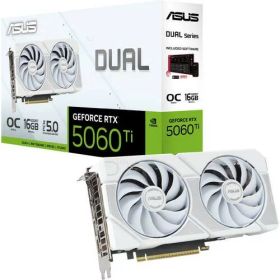 Dual GeForce RTX 5060 Ti 16GB GDDR7 White OC Edition DUAL-RTX5060TI-O16G-WHITE