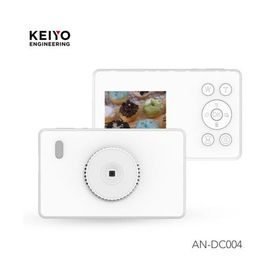 KEIYO(ケイヨー) AN-DC004WH ホワイト 超スリム！ポケットサイズデジタルカメラ 薄さ11.5mm デジタル4倍ズーム 手振れ補正搭載