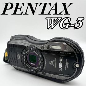【動作品】PENTAX WG-3 コンデジ ブラック 動作確認済