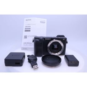 ソニー(SONY)の【極美品】SONY α6400 ボディ ブラック ILCE-6400(ミラーレス一眼)