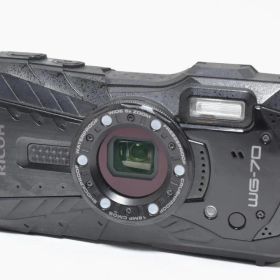 ショット数少 RICOH WG-70 防水 耐衝撃 ブラック デジタルカメラ