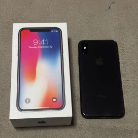 Apple iPhone X スペースグレー 本体 64GB